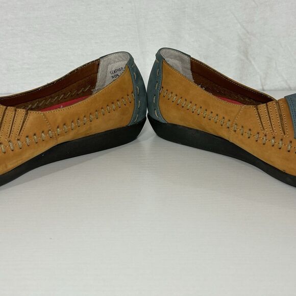 Hush Puppies Comfort Zone Leather Slip-On Loafers Women Shoes 8B Floral - Picture 3 of 8